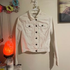 White jean jacket